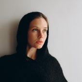 Black Mohair Cowl Neck Sweater: Women's Goth Jumper