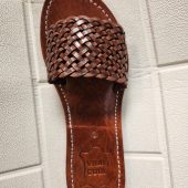 Moroccan Handmade Leather Sandals Women – Braided Slides, Strappy Summer Shoes, Open Toe Beach Sandals, Handcrafted Flat Leather Sandals