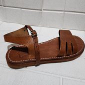 Moroccan Sandals For Women – Handmade Leather Flats With Buckle Strap, Boho Minimalist Summer Footwear, Traditional Artisanal Moroccan Shoes